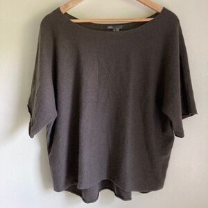 Vince Dark Brown Cashmere Top